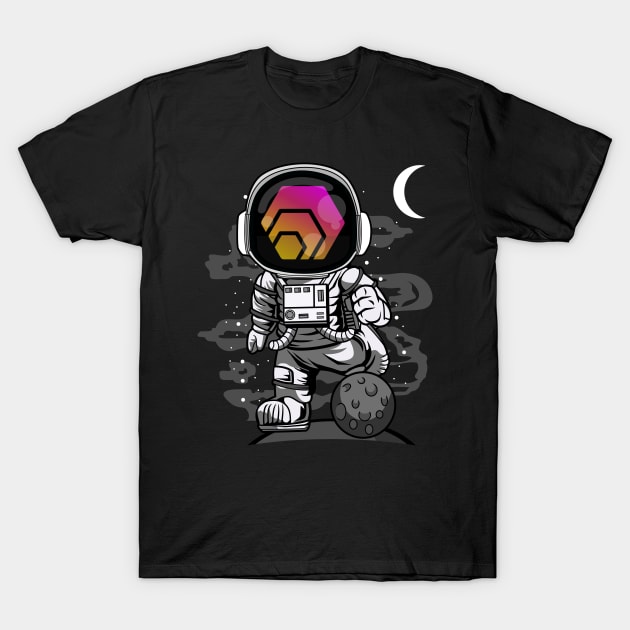 Astronaut HEX Coin To The Moon Crypto Token Cryptocurrency Wallet Birthday Gift For Men Women Kids T-Shirt by Thingking About